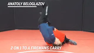 2 on 1 to a Fireman's Carry: Wrestling Moves with Anatoly Beloglazov | RUDIS