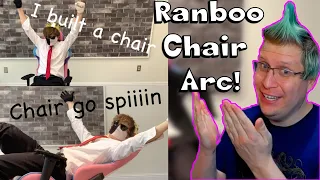 Ranboo built a chair & spinning for 5 minutes REACTION! Ranboo Chair Arc...