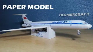 Ilyushin Il-62M Aeroflot papercraft