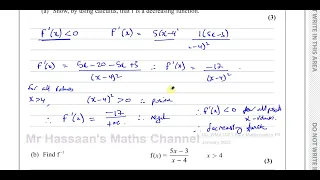 WMA13/01 IAL (Edexcel) P3  January 2022, Q6, Functions, Inverse, Composite