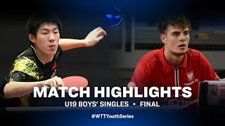 Wen Ruibo vs Milosz Redzimski | U19 BS - Final | WTT Youth Star Contender Doha 2023