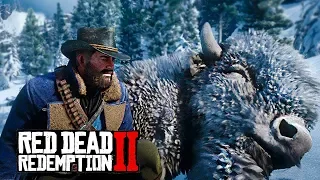 БЕЛЫЙ КОНЬ, БЕЛЫЙ БИЗОН - ПОХОД В ЗАСНЕЖЕННЫЕ ГОРЫ  ➤ Прохождение #13 ➤RED DEAD REDEMPTION 2