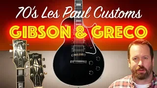 Comparing a Gibson Les Paul Custom to a Greco Copy from the 70's. Is the Gibson 5X Better?