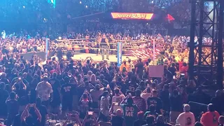 Holy Crap Brock Lesnar Returns at summerslam! live crowd reaction