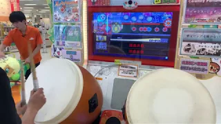 店舗内初！poxei◆DOON到達　グリーンver達人３曲目初プレイ　1000p60