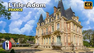 🇫🇷 L'ISLE-ADAM - The Most Beautiful Town of Val-d'Oise, France, Amazing Walking Tour [4K/60fps]