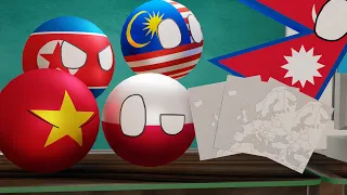 Countryballs School: Map of Europe Test 2 [3D Animation]