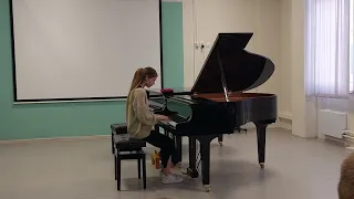 Сонатина.  Зачёт по фортепиано, Клементьева Венера, 7 класс. КДШИ.