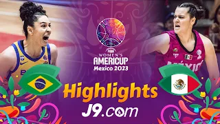 Brazil 🇧🇷 v Mexico 🇲🇽 | Quarter-Finals | J9 Highlights | #FIBAAmeriCupW