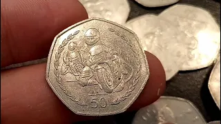 UK £50 50P COIN HUNT #11 - ISLE OF MAN TT 50P COIN!!!