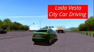 Lada Vesta - City Car Driving Gameplay