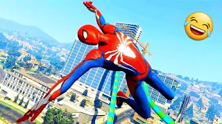 Spiderman Ragdolls Compilation - GTA V Funny Moments & Crazy Jumps (Euphoria Physics) #18