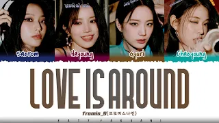 fromis_9 (프로미스나인) - 'LOVE IS AROUND' Lyrics [Color Coded_Han_Rom_Eng]