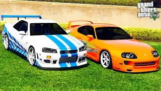 РЕАЛЬНАЯ ЖИЗНЬ В GTA 5 - ДРИФТ НА SKYLINE О'КОННЕРА И TOYOTA SUPRA ИЗ ФОРСАЖА! 🌊ВОТЕР