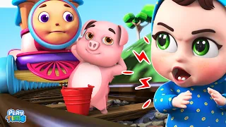 Five Little Piggy On The Railway Track + Looby Loo Dance song | Nursery Rhymes | Song for Kids