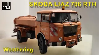 Skoda Liaz 706 RTH Kultowe Ciężarówki PRL De Agostini waloryzacja modelu - weathering and tuning