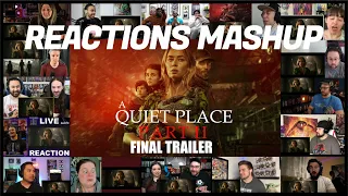 A QUIET PLACE PART 2 | FINAL TRAILER [REACTION MASHUP]