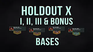 War Commander | Holdout X I, II, III & Bonus Bases | 21 Aug 2020