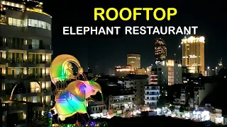 Visit ROOOFTOP Restaurant Phnom Penh Ohana Hotel  Riverside | Night View on Sisowath Quay | ស្កាយបារ