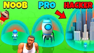 NOOB vs PRO vs HACKER in LIFE BUBBLE with SHINCHAN and CHOP and FRANKLIN