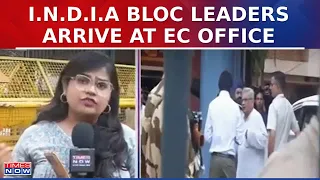 Abhishek Singhvi, Salman Khurshid & Other Top I.N.D.I.A Leaders Arrive At EC Office | Rigging Row