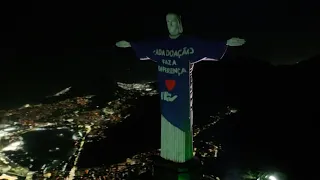 Rio's iconic statue illuminated for Brazil's flood victims | AFP