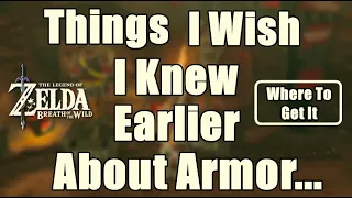 I Wish I Knew Earlier in Zelda Breath of The Wild #7 Armor