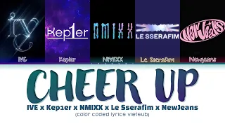 Vietsub | [MAMA 2022] - IVE, KEP1ER, NMIXX, LE SSERAFIM, NEWJEANS - 'Cheer Up' (color coded lyrics)