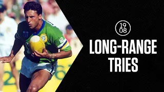 Breathtaking long-range tries | NRL Throwback | Daley, Renouf, Mundine and more!