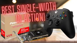 See the best single-width LP GPU in action! RX 6400 low profile hands on￼.