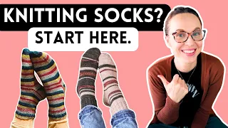 First time knitting socks?  Start here. 🧦