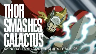 Thor smashes Galactus | Avengers: Earth´s Mightiest Heroes
