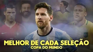 O MELHOR JOGADOR de cada SELEÇÃO da COPA DO MUNDO 2018