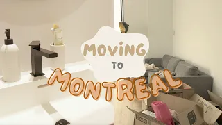 moving from toronto to montreal | settling down, unpacking furniture, bathroom organization