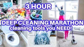 EXTREME CLEAN WITH ME | HOURS OF DEEP SPEED CLEANING MOTIVATION | DEEP CLEANING ROUTINE | HOMEMAKING