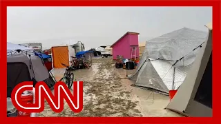 Thousands of people are stranded at Burning Man after heavy rains