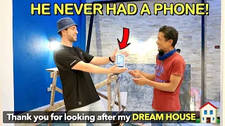 Surprising My FOREMAN his DREAM PHONE on New Yrs Eve! 🎉🇵🇭 (Dream House is Almost Done)🙏🏠