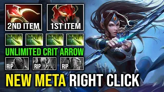 NEW META First Item MoM Right Click Safelane Unlimited Raining Crit Arrow Mirana Carry Dota 2