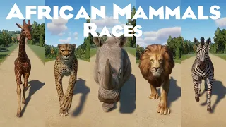 African Mammals Animals Races in Planet Zoo included Reticulated Giraffe, Zebra, African Lion & etc