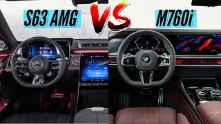 2023 BMW M760i Interior vs 2023 Mercedes S63 AMG Interior | M760i or S63 AMG?! | Interior Battles!