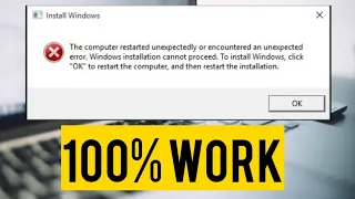 The computer restarted unexpectedly or encountered an unexpected Error Windows 10