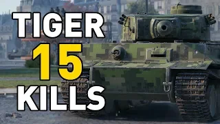 World of Tanks || 15 KILLS IN A TIGER!