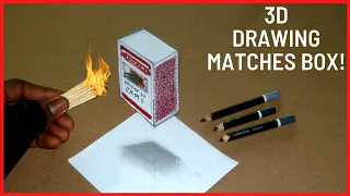 floating cube 3d trick art on paper/3d drawing for kids!!