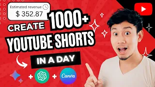 Bulk Create 1000+ YouTube Shorts In JUST 1 DAY For A Faceless Youtube Channel