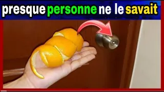 OH MON DIEU ! Je n'ai jamais pensé qu'en mettant 1 zeste d'orange derrière la porte, j'y arriverais