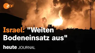 heute journal 27.10.23 Ausweitung Gaza-Operation, Grenzen Westjordanland, 100 Jahre Radio (english)