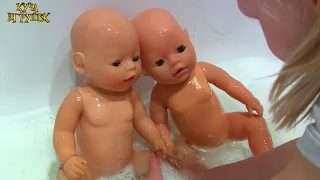 Купание Беби Бонов Тёмы и Лизы! Видео для детей👶🛀👶