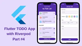 Flutter TODO App Tutorial | Riverpod State Management & Sqflite  - Part 4 | No Talking