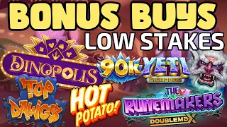 Low Stakes Online Slot BONUS BUY SESSION with Tom Slots - Including some NEW SLOTS