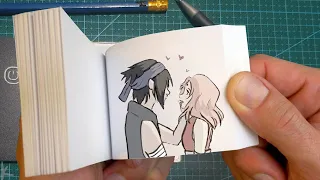 Sasuke Love Sakura - Flipbook Anime Chibi